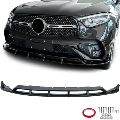 Spoiler Anteriore Nero Lucido per Mercedes GLC X254 C524 dal 2023
