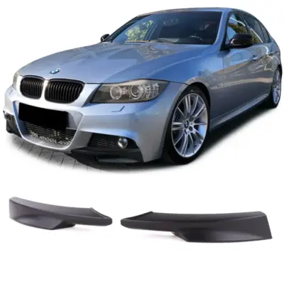 Spoiler Anteriore Nero Opaco per BMW Serie 3 E90 E91 08-12