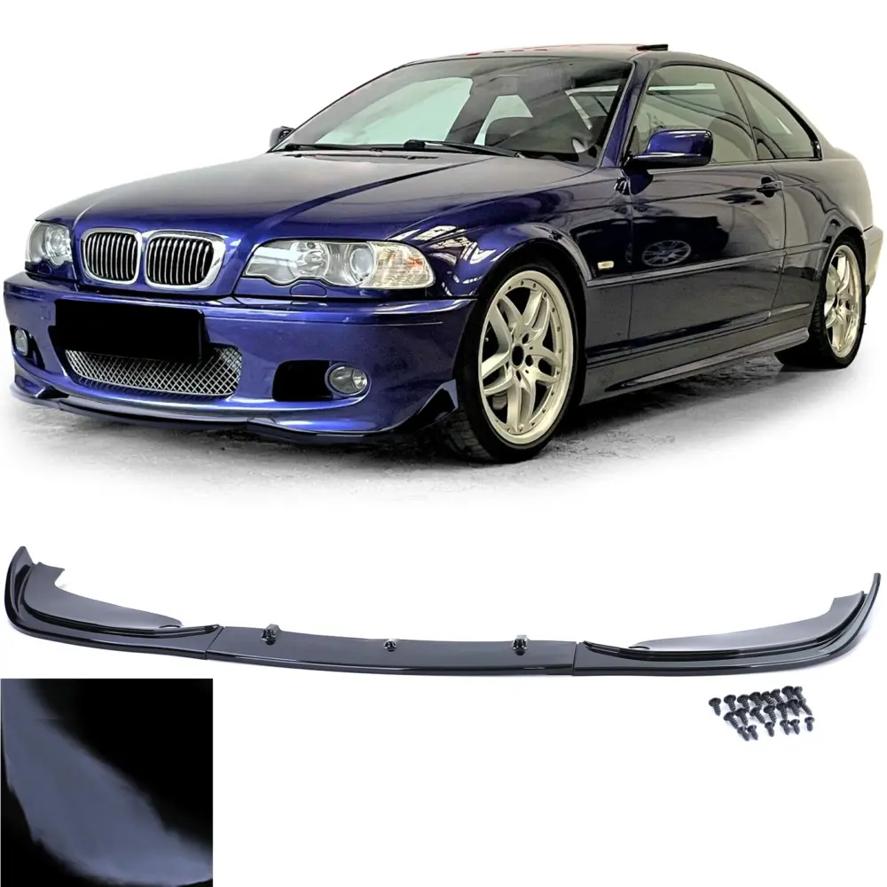 Spoiler Anteriore Performance Nero Lucido per BMW Serie 3 E46 (Coupé, Cabrio)