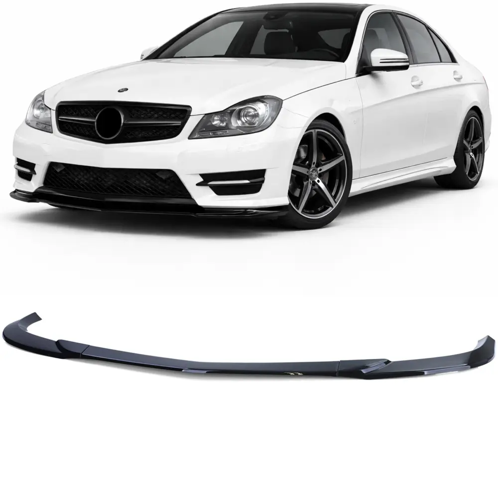 Spoiler Anteriore Performance Nero Lucido per Mercedes C W204 S204 2011-2014