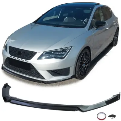 Spoiler Anteriore Performance Nero Lucido per Seat Leon 5F Cupra 12-20