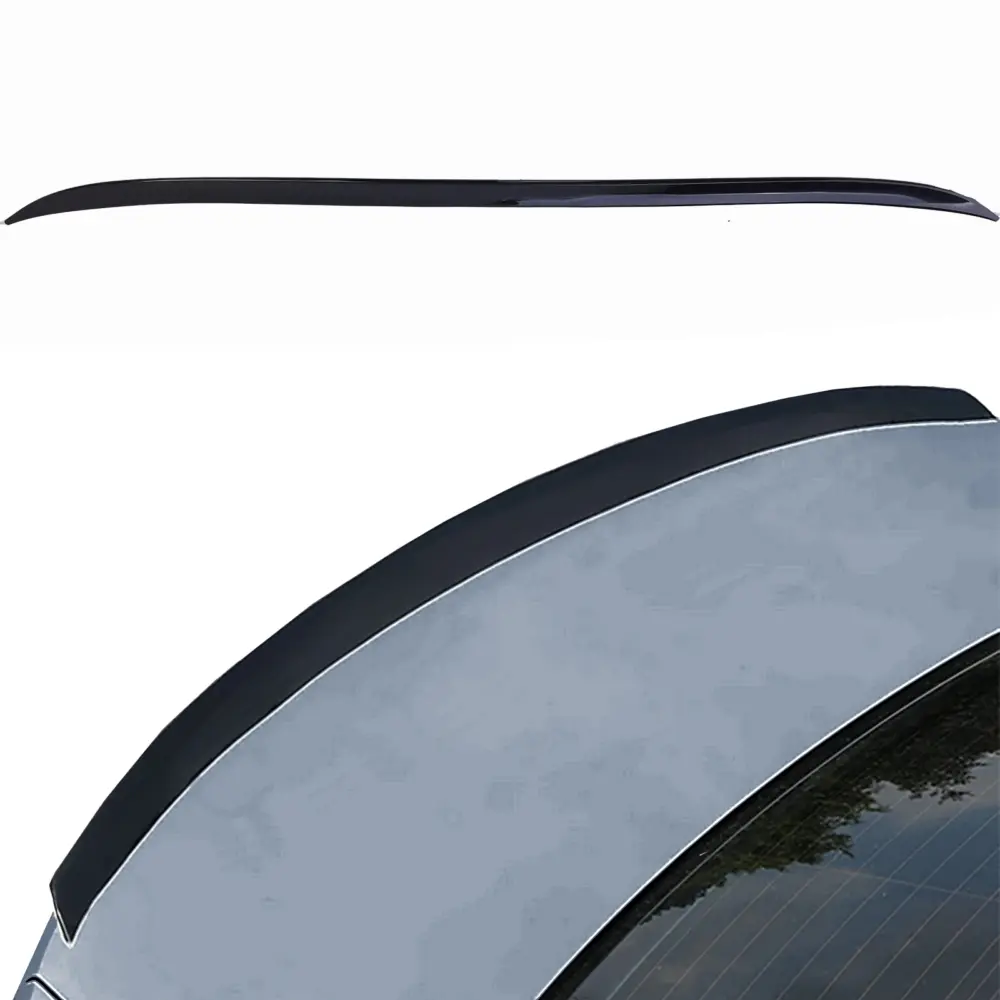 Spoiler Anteriore Universale Nero Lucido 120x4cm per Auto Berlina Tuning
