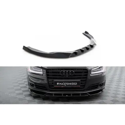 Spoiler Anteriore Verniciato Nero per Audi A8 D4 2013-2017