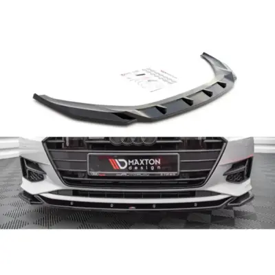 Spoiler Anteriore Versione 1 Nero per Audi A7 C8 dal 2018