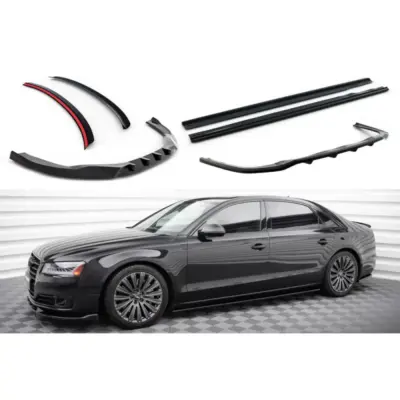 Spoiler Kit Anteriore Posteriore e Portellone per Audi A8 D4 2013-2017 Long