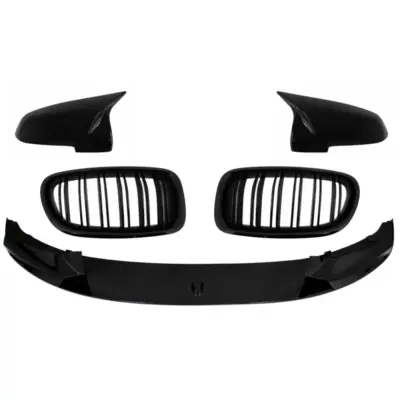 Spoiler Paraurti Anteriore con Copri Specchietti e Griglie per BMW Serie 5 F10