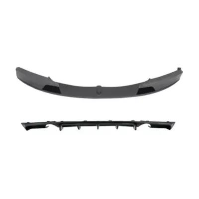 Spoiler Paraurti Anteriore con Diffusore Doppio Scarico BMW Serie 3 F30 F31