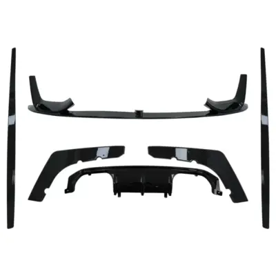 Spoiler Paraurti Anteriore con Diffusore Piano Nero per BMW M3 F80 2014-2018 M4