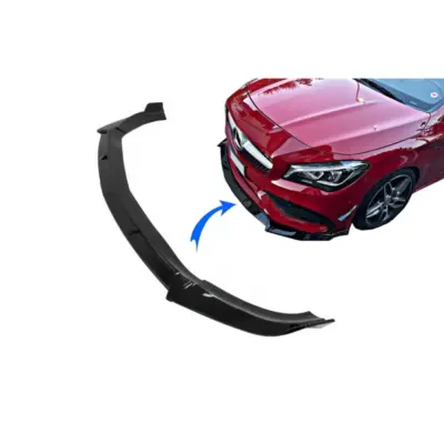 Spoiler Paraurti Anteriore Nero Lucido per Mercedes CLA C117 X117 2016-2018