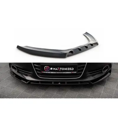 Spoiler Paraurti Anteriore Versione 2 Nero Lucido per Audi A6 C7 2011-2014