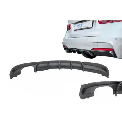 Spoiler Paraurti Posteriore Diffusore Carbonio Uscita Sinistra per BMW Serie 3
