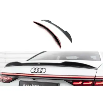 Spoiler Posteriore 3D Nero Lucido per Audi A8 D5 2017-2021