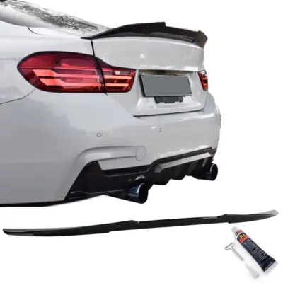 Spoiler Posteriore Ducktail Nero Lucido per BMW Serie 4 Coupe F32 2013-2021