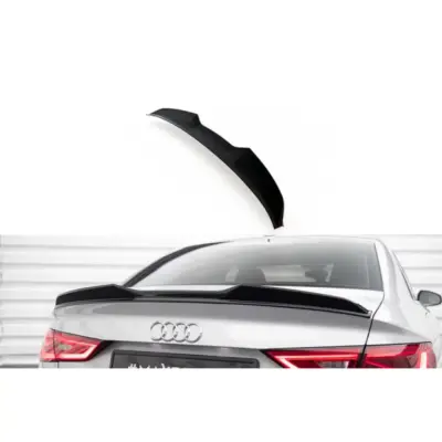 Spoiler Posteriore Nero Lucido per Audi A3 8V Berlina 2013-2016