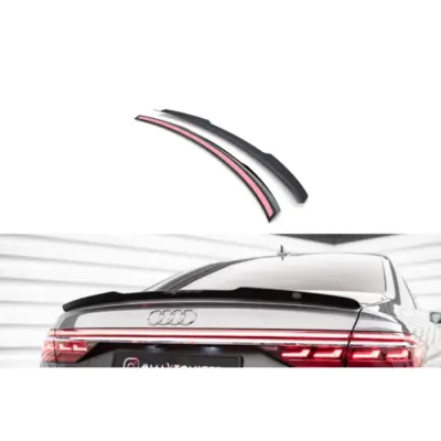 Spoiler Posteriore Nero Lucido per Audi A8 A8 S Line 2017-2021 S8 D5 2019-2021