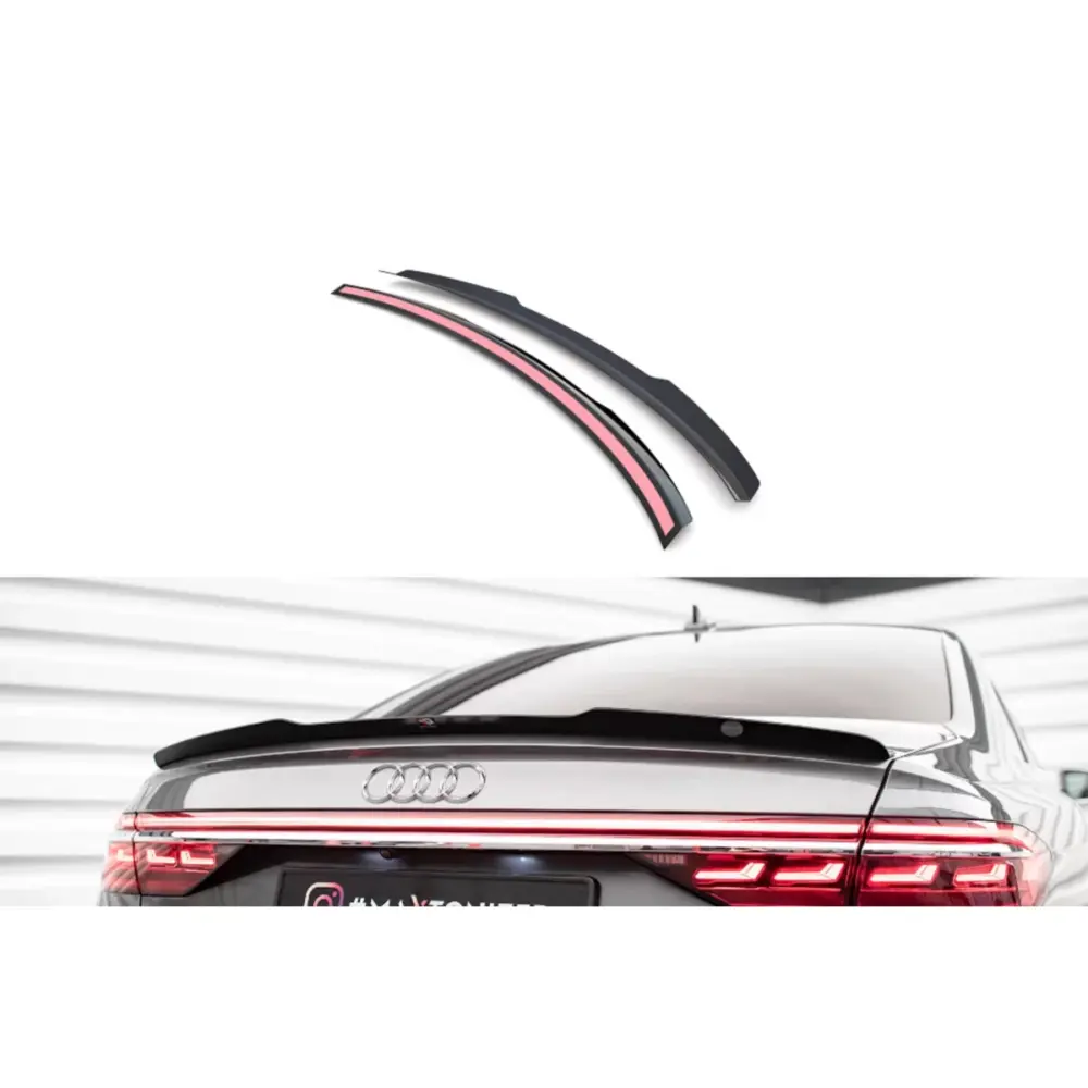 Spoiler Posteriore Nero Lucido per Audi A8 A8 S Line 2017-2021 S8 D5 2019-2021