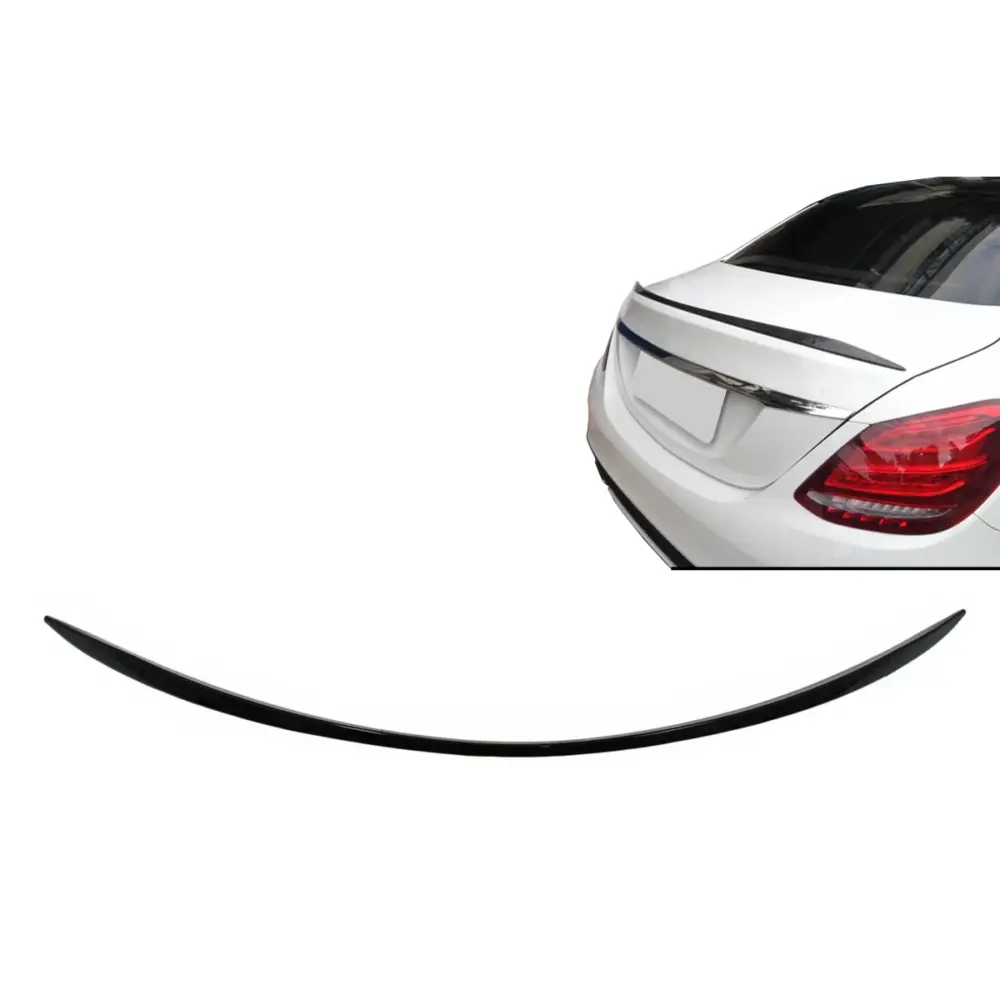 Spoiler Posteriore Nero Lucido per Mercedes Classe C W205 Berlina 2014-2020