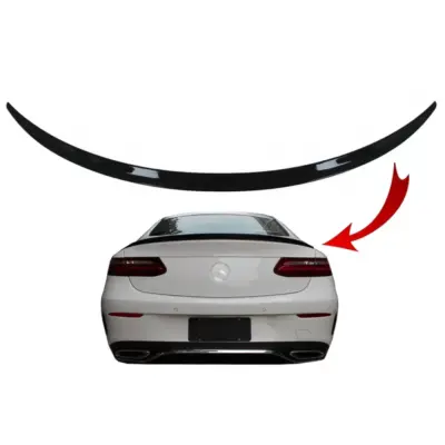 Spoiler Posteriore Nero Lucido per Mercedes Classe E C238 Coupe 2016-up
