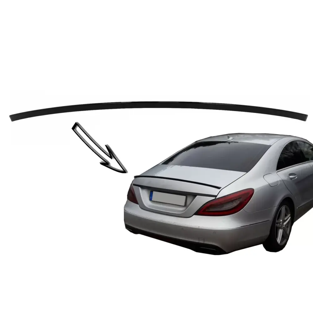 Spoiler Posteriore Nero Lucido per Mercedes CLS W218 2010-2018