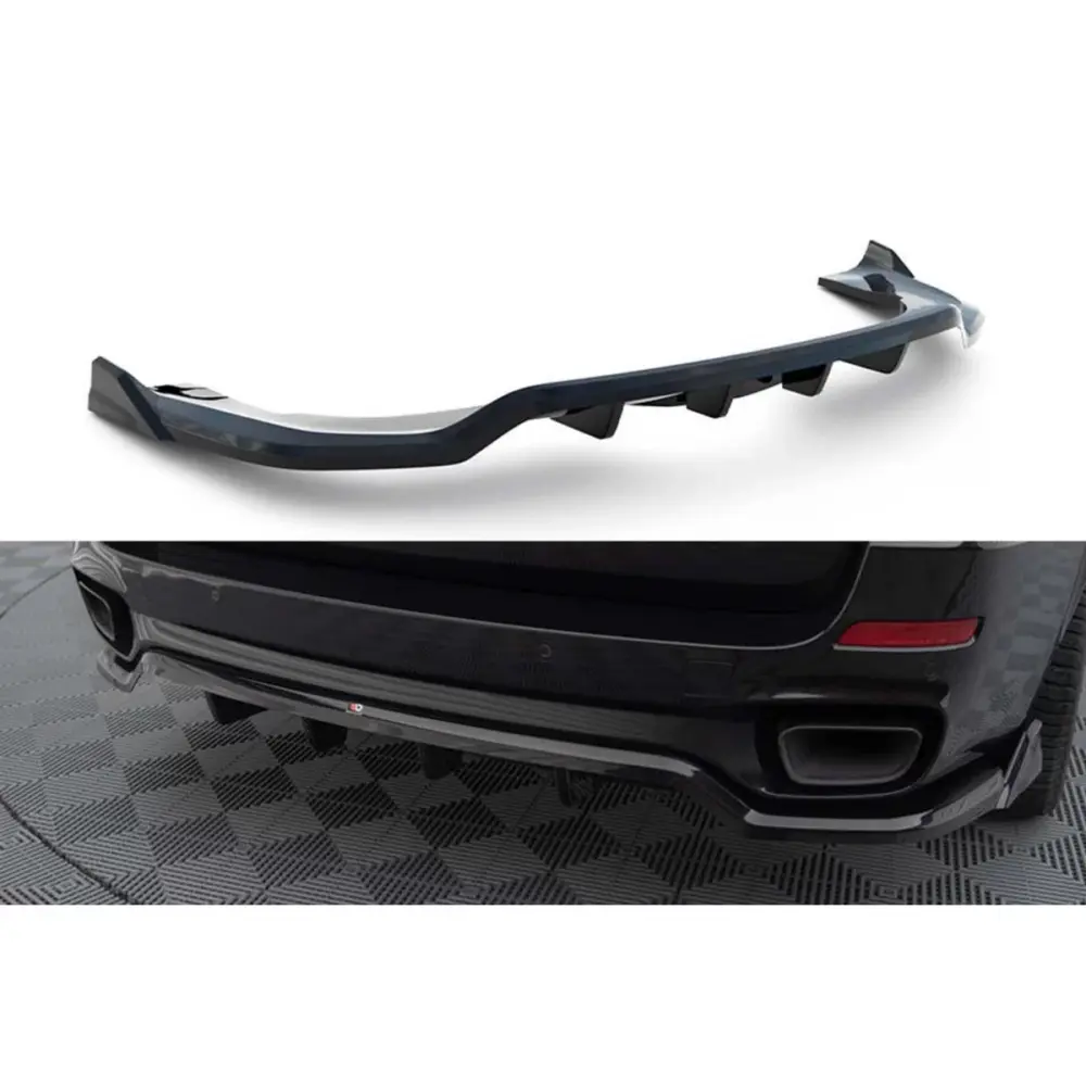 Spoiler Posteriore per BMW X5 F15 M Package 2013-2018 Nero Lucido