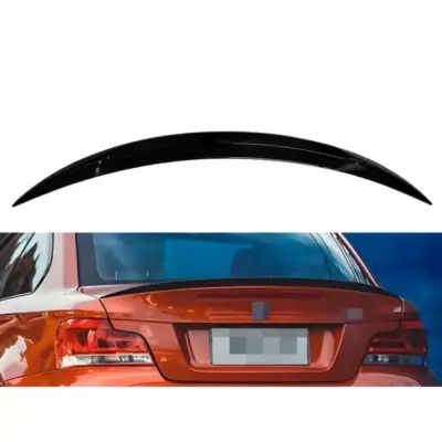 Spoiler Posteriore Piano Nero per BMW Serie 1 E82 E88 2007-2013