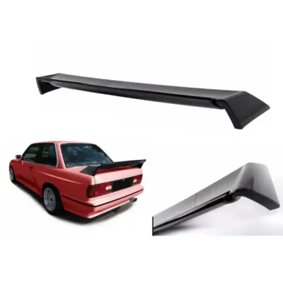 Spoiler Posteriore Piano Nero per BMW Serie 3 E30 1982-1992 Coupe Berlina Cabrio