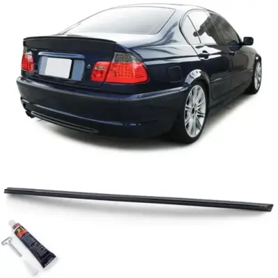 Spoiler Posteriore Sport Lucido Nero con Abe per BMW Serie 3 E46 Berlina 98-05