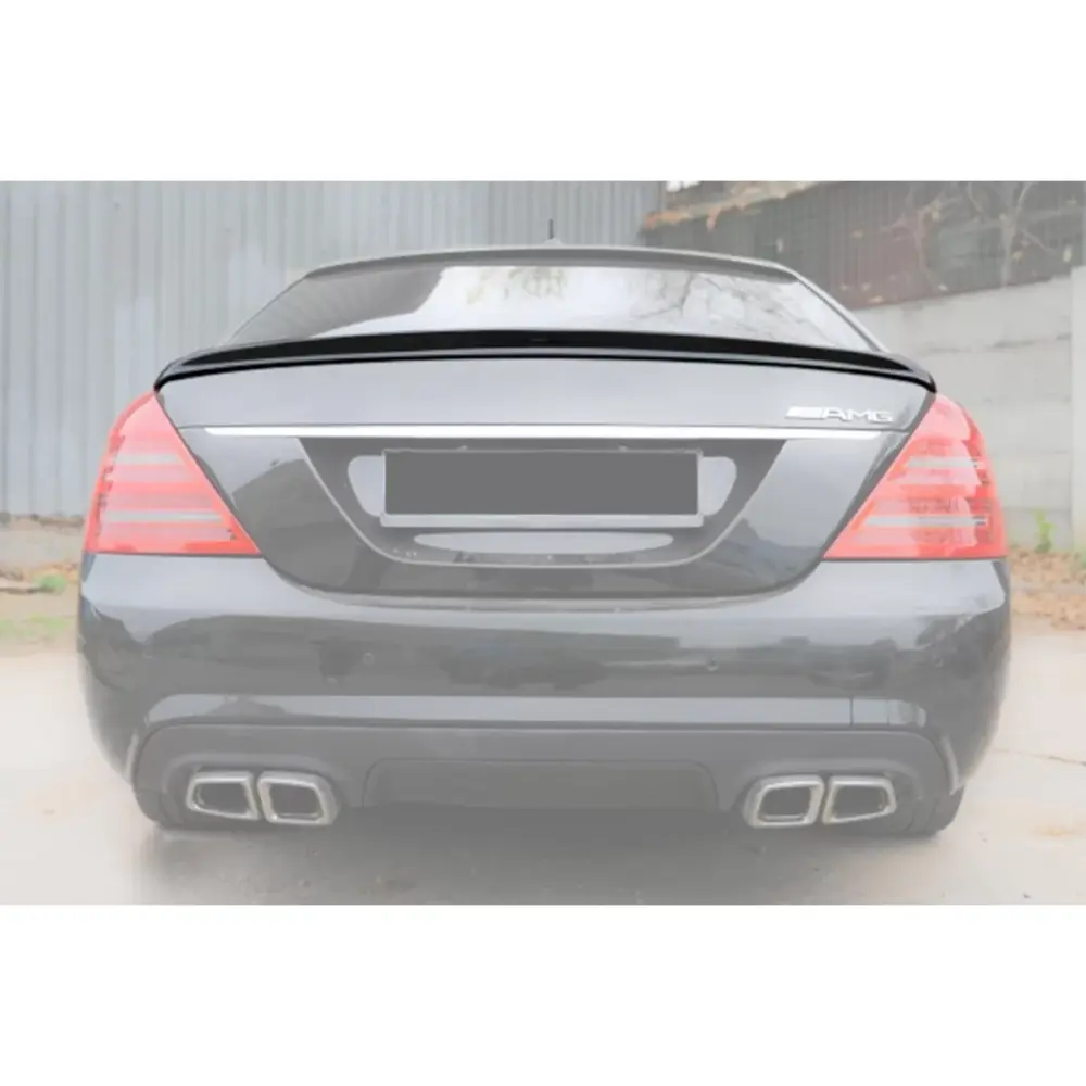 Spoiler Posteriore Tipo a Design Non Verniciato per Mercedes Classe S W221