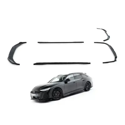Spoiler Set Versione 1 S-line Nero Lucido per Audi A6 S-line C9 dal 2025