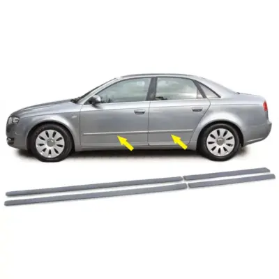 Strisce Paraurti Laterali 4 Pezzi per Audi A4 B6 B7 8E 2000-2008