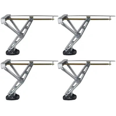 Supporti per Caravan con Piastre di Supporto e Manovella Fino a 580mm Set 4