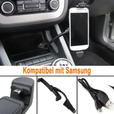 Supporto Cellulare Auto con Stazione Ricarica Universale per Samsung S4 S5 S6