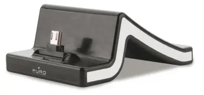 Supporto da tavolo universale caricatore micro USB cavo ricarica nero
