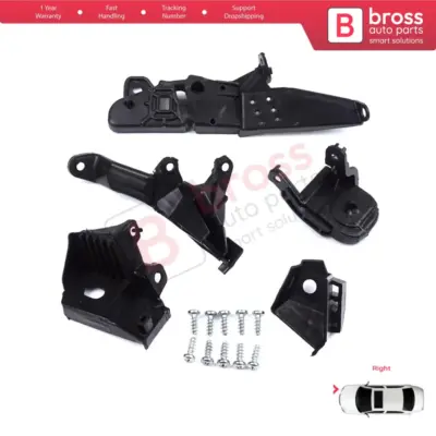 Supporto Staffa Fissaggio Faro Destro per Renault Clio MK5 B7 Bf 2019-on