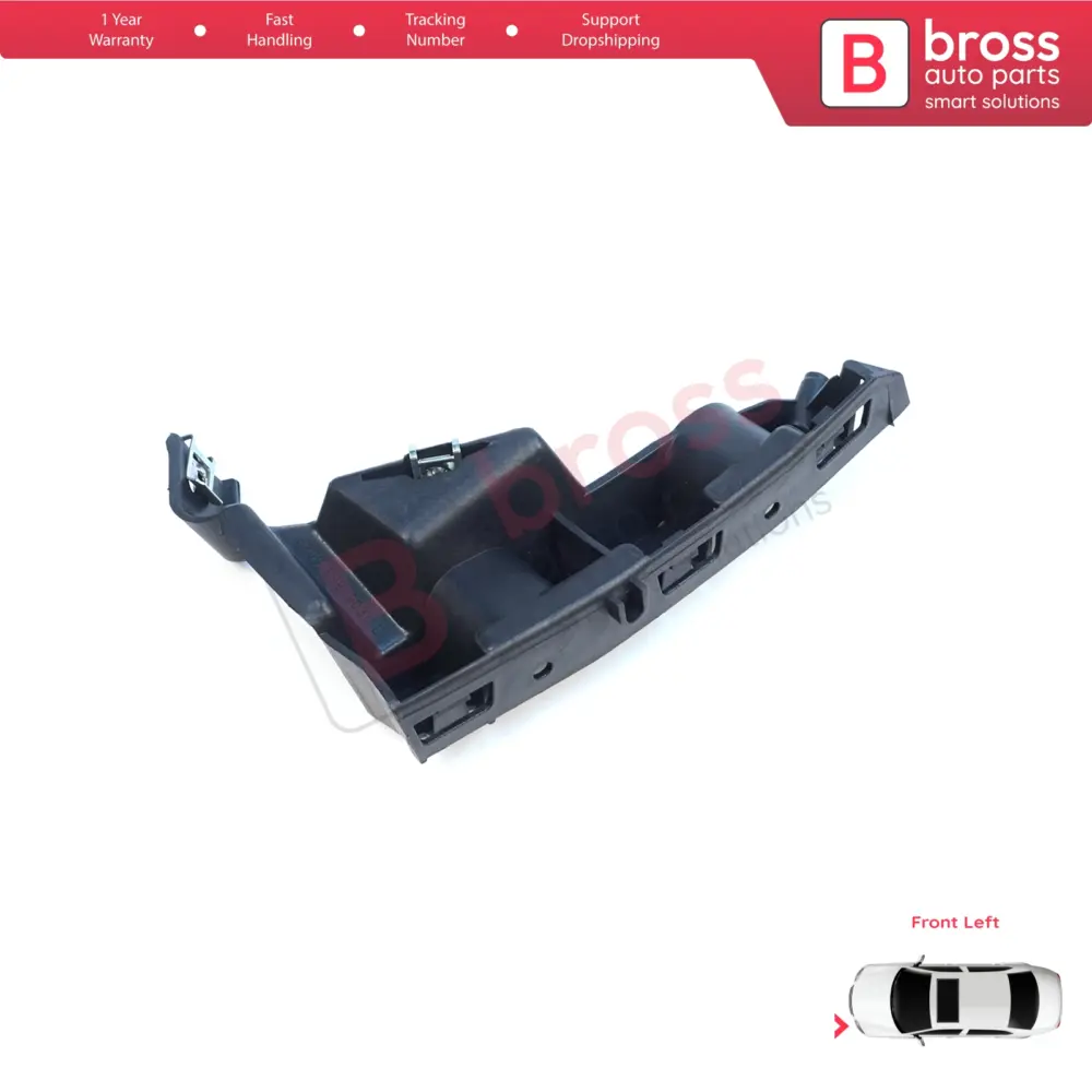Supporto Staffa Fissaggio Paraurti Anteriore Sinistro per Renault Symbol Thalia