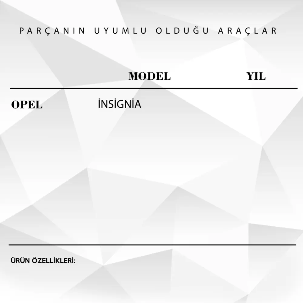 Supporto Tendina Parasole Posteriore 2 Pezzi per Opel Insignia