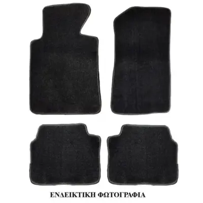 Tappeti Auto 4 Pezzi Neri per Volkswagen Passat B6 3C 2005-2010