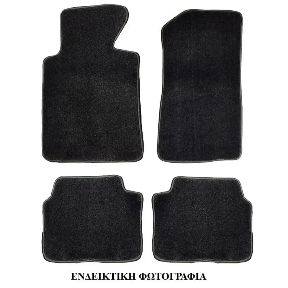 Tappeti Auto 4 Pezzi Neri per Volkswagen Passat B6 3C 2005-2010