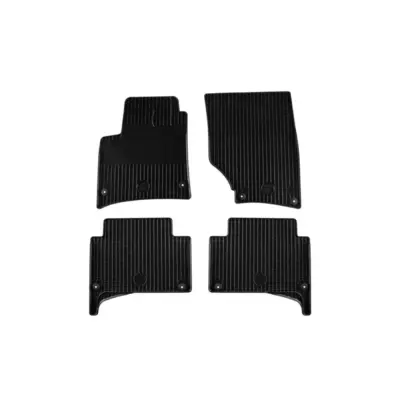 Tappeti Gomma Set 4 Pezzi Neri per Audi Q7 2005-2015