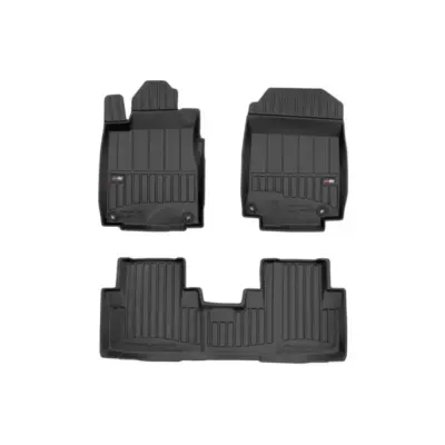 Tappeti Gomma Specifici 3 Pezzi Neri per Honda Cr-v 2012-2018