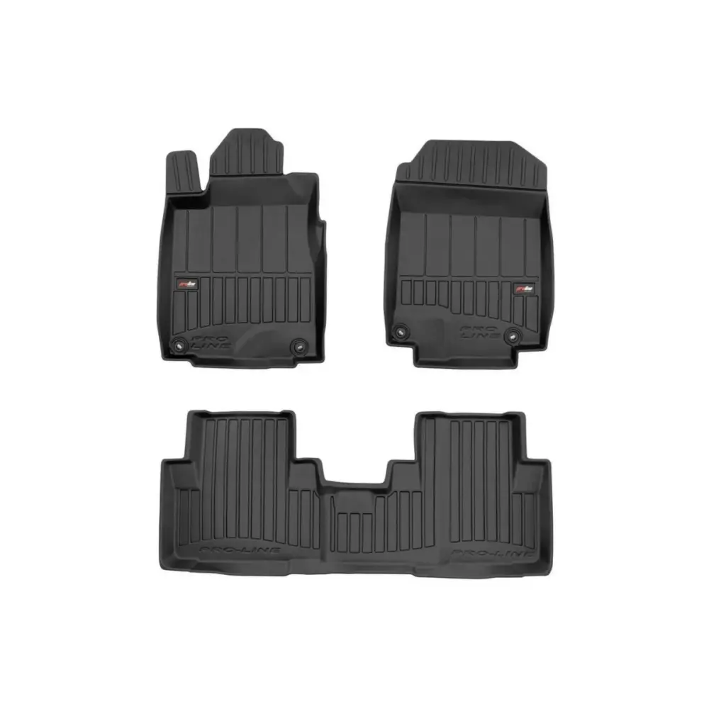 Tappeti Gomma Specifici 3 Pezzi Neri per Honda Cr-v 2012-2018