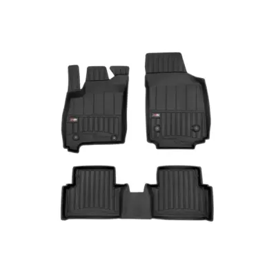 Tappeti Gomma Specifici 3 Pezzi Neri per Opel Meriva a 2003-2010