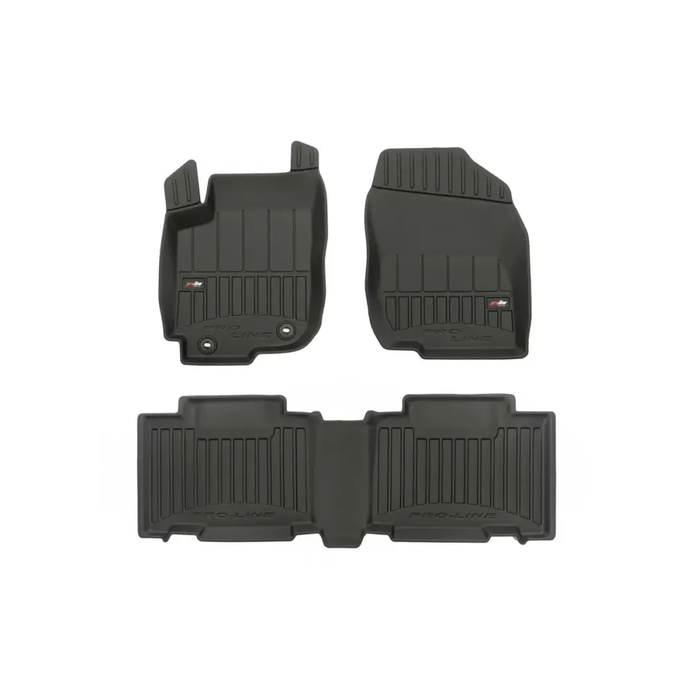 Tappeti Gomma Specifici 3 Pezzi Neri per Toyota RAV4 2013-2019