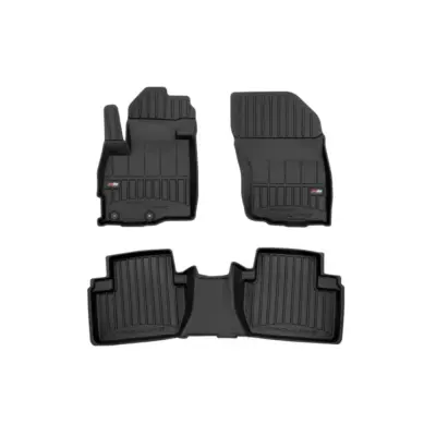 Tappeti Gomma Specifici 3 Pezzi Nero per Mitsubishi Outlander 2006-2012