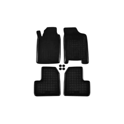 Tappeti Gomma Specifici 4 Pezzi con Estintore Peugeot 206 1998-2012