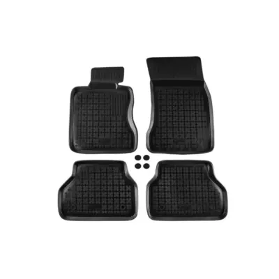 Tappeti Gomma Specifici 4 Pezzi Neri per BMW Serie 5 E60 2003-2010