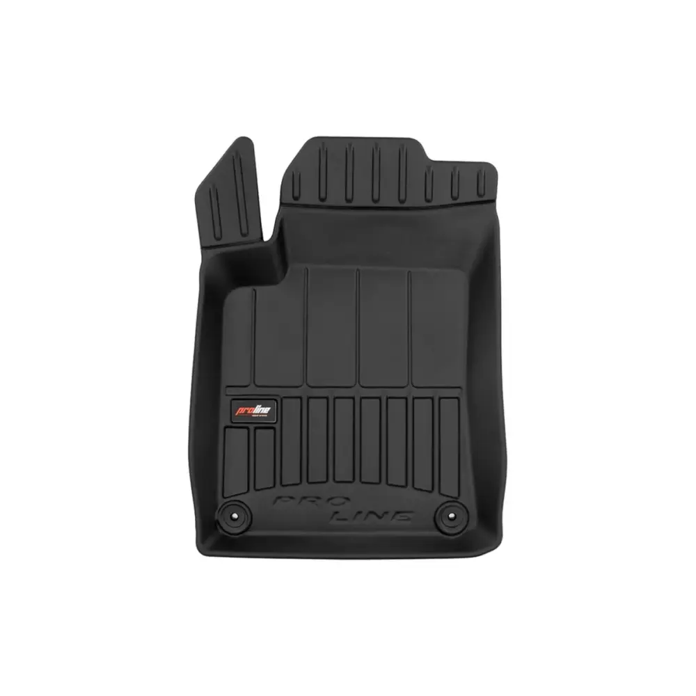 Tappeti Gomma Specifici 4 Pezzi Neri per Citroën C3 Ii 2009-2016
