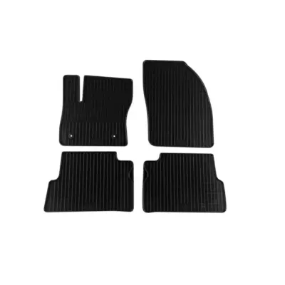 Tappeti Gomma Specifici 4 Pezzi Neri per Ford C-max 2012-2015