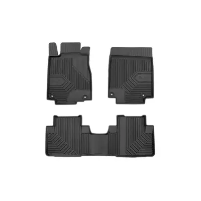 Tappeti Gomma Specifici 4 Pezzi Neri per Honda Cr-v 2012-2019