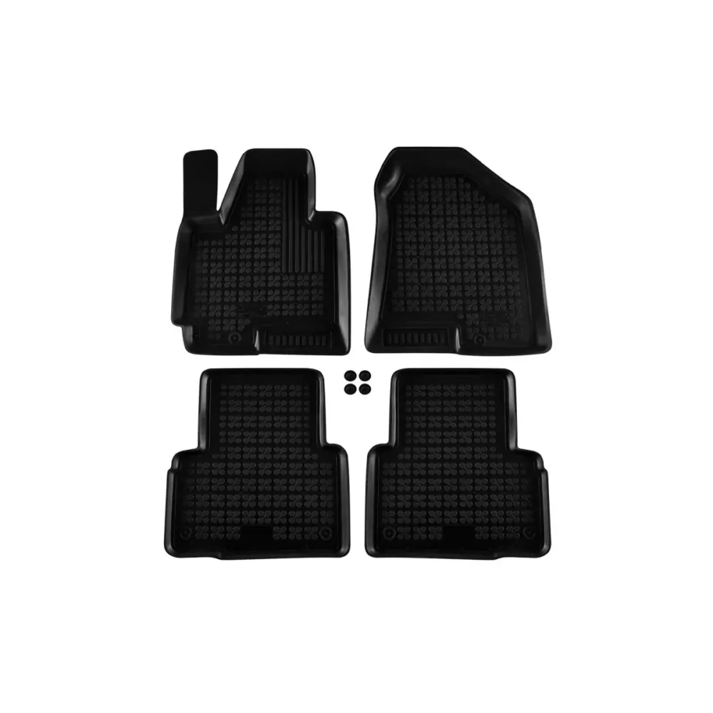 Tappeti Gomma Specifici 4 Pezzi Neri per Hyundai IX35 2010-2015
